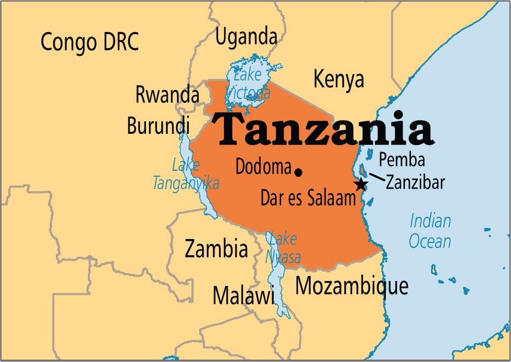 Karte dar es salaam tanzānija