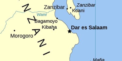 Tanzānijas salas karte