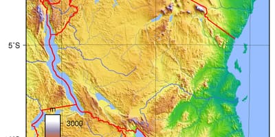 Tanzānija topogrāfisko karšu
