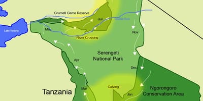 Karte tanzānija migrācijas 