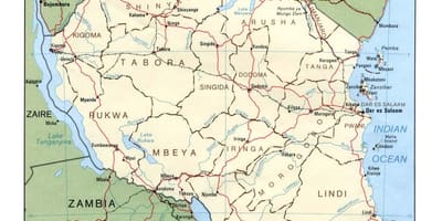 Kartes vēsturisko objektu tanzānijā